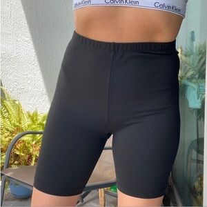 Danskin Black Bike Shorts L